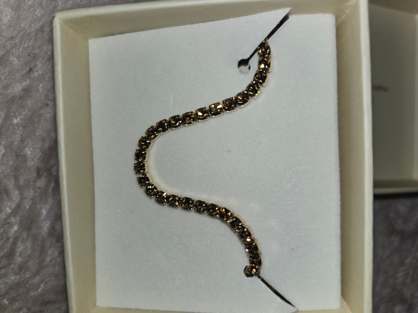 Customer photo review of Ava Gold Brown Bracelet