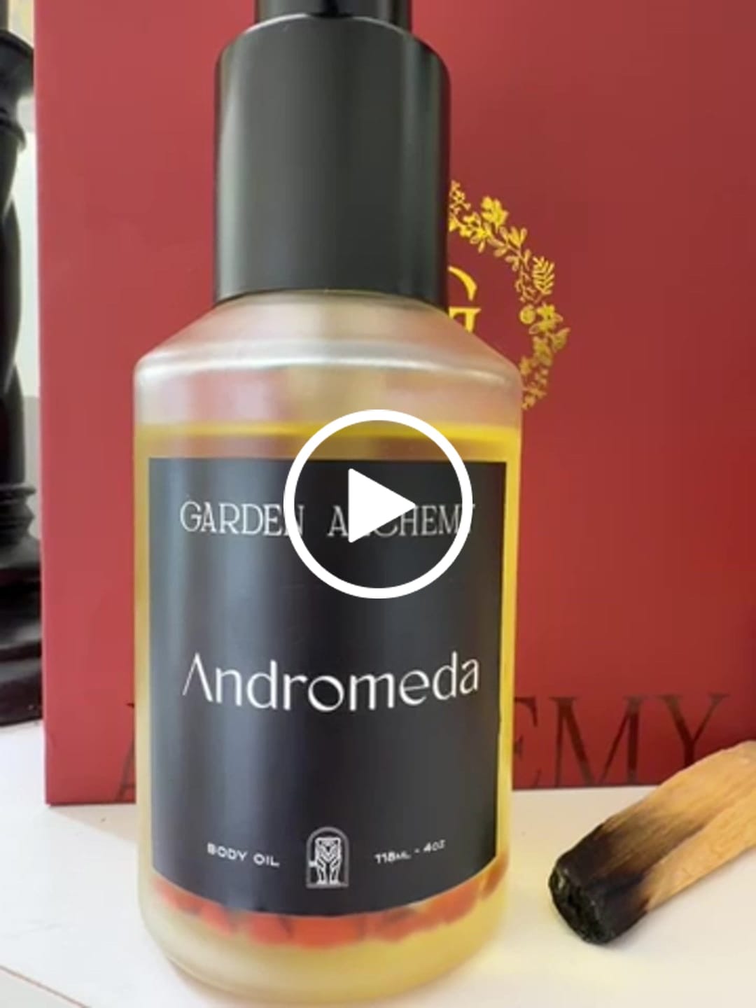 Customer video review of ANDROMEDA BODY OIL