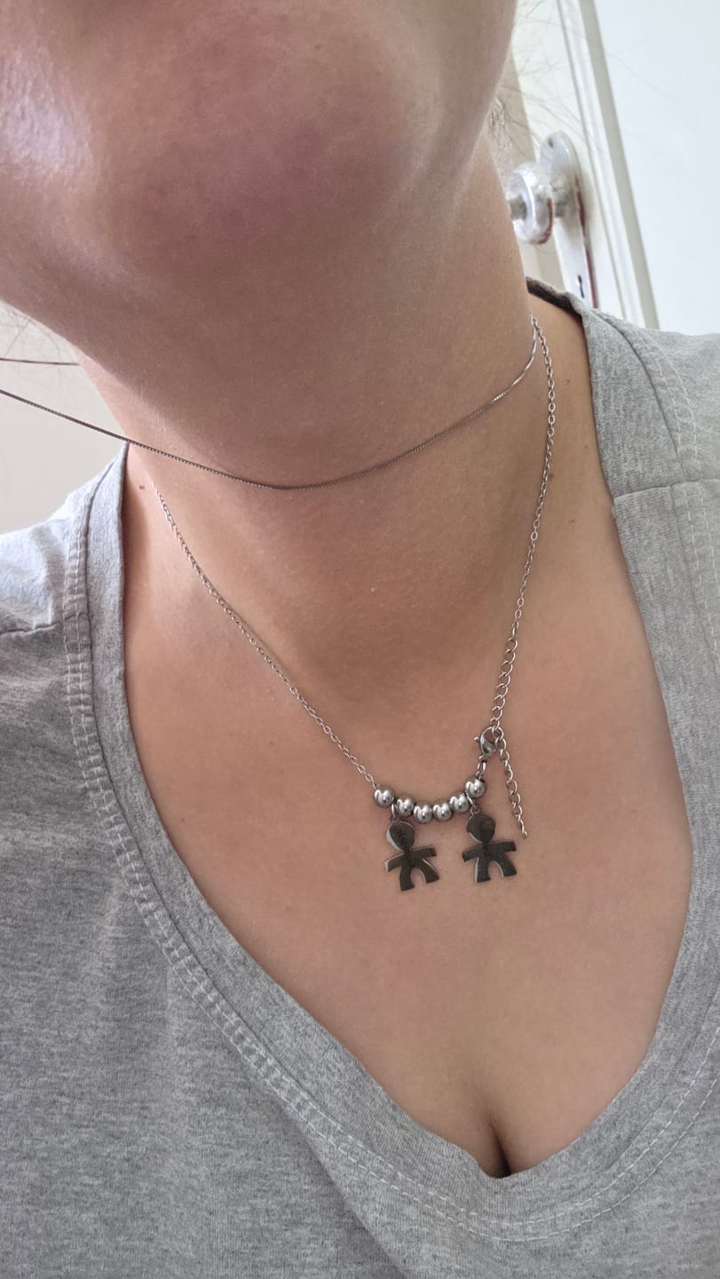 Customer photo review of Collana con bambini - I Miei Tesori