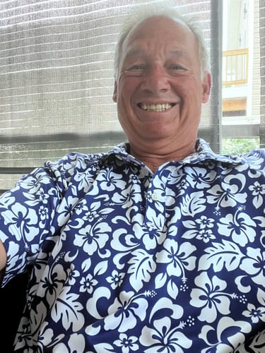Customer photo review of The Hawaiian Golf Shirt