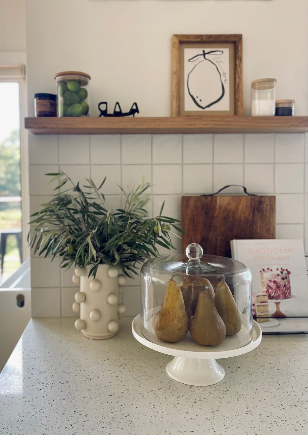 Customer photo review of Curved Floating Shelf