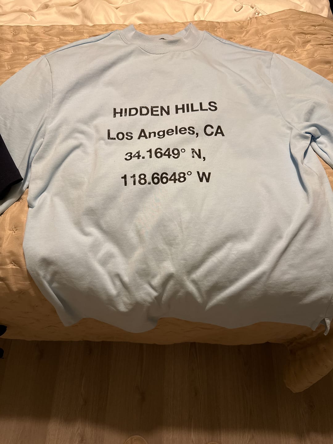 Customer photo review of VINTAGE LOGO LONGSLEEVE T-SHIRT LIGHT BLUE