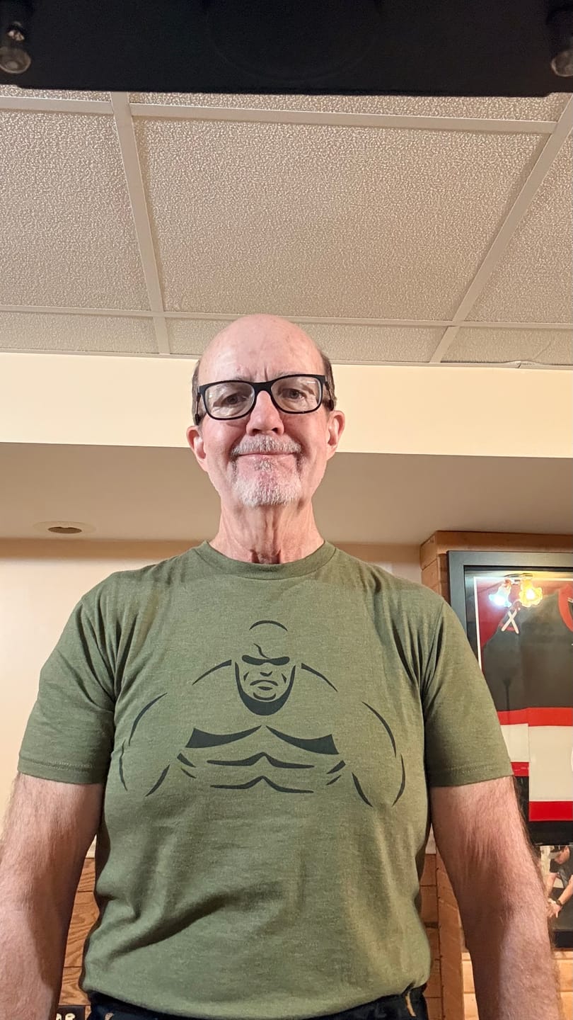 Customer photo review of Shaw Strength Figure T-Shirt V2