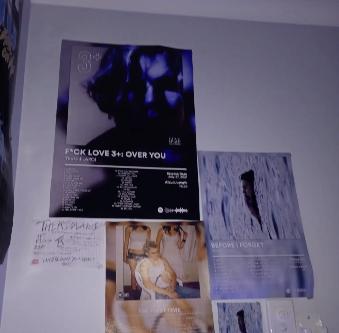 Customer photo review of The Kid LAROI Album Posters