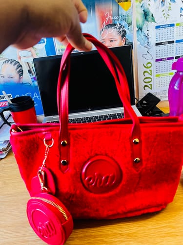 Customer photo review of Pink Mini Tote (Furry-tale Edition)