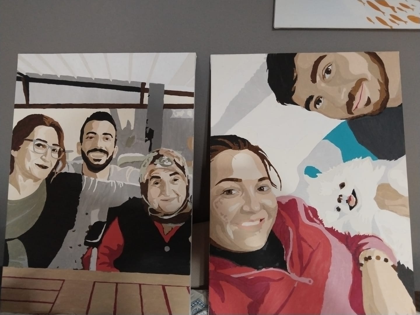 Customer photo review of Kişiye Özel Tuval Sayılarla Boyama Seti (Tuvalde Gerili)