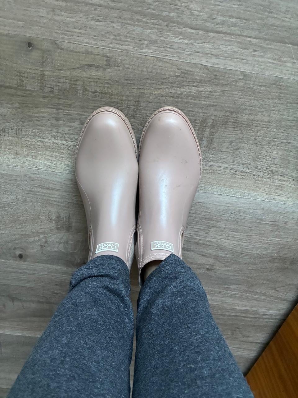 Customer photo review of Biscuit Rain Boots