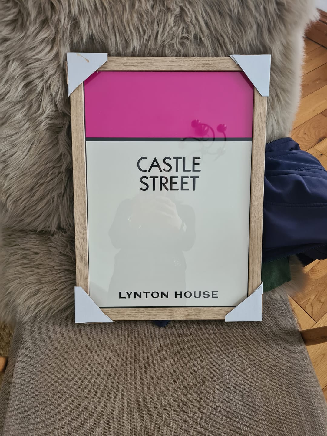 Customer photo review of Personalised Street Name Print