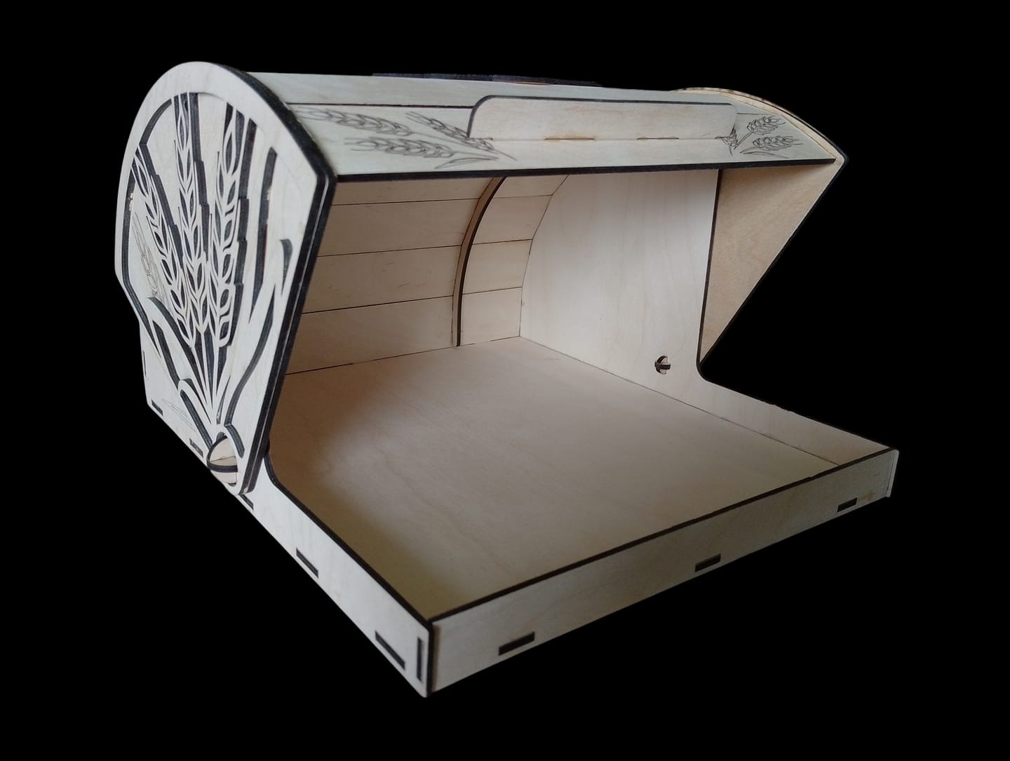 Customer photo review of Wooden bread box laser cut svg file