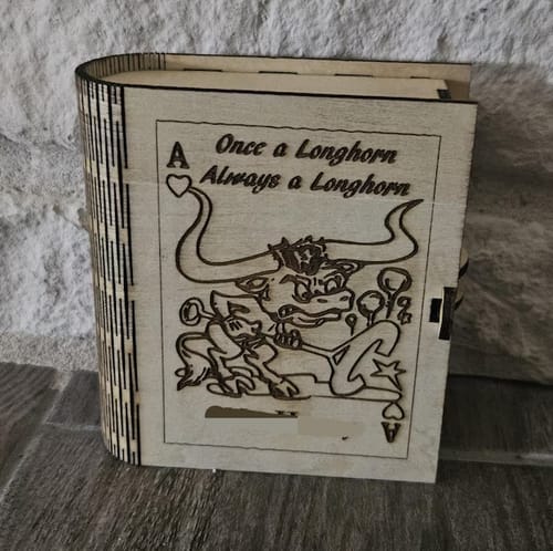 Customer photo review of Playing Game Cards Box 4 bundle laser cut svg file