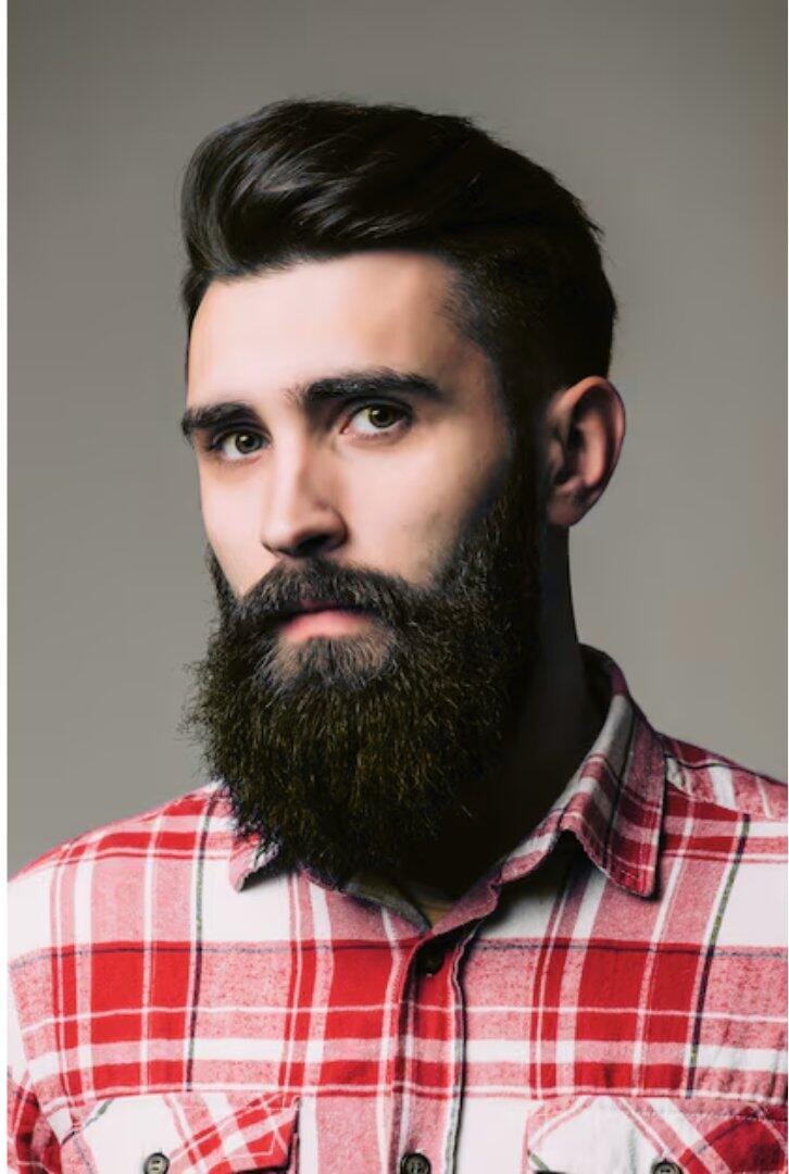 Customer photo review of Flyleaf®  Visible Beard & Scalp Relief in 7 Days Without Steroids
