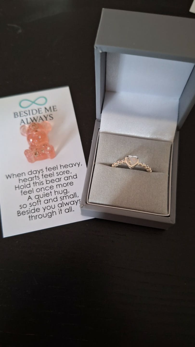 Customer photo review of Bobble Heart Ring