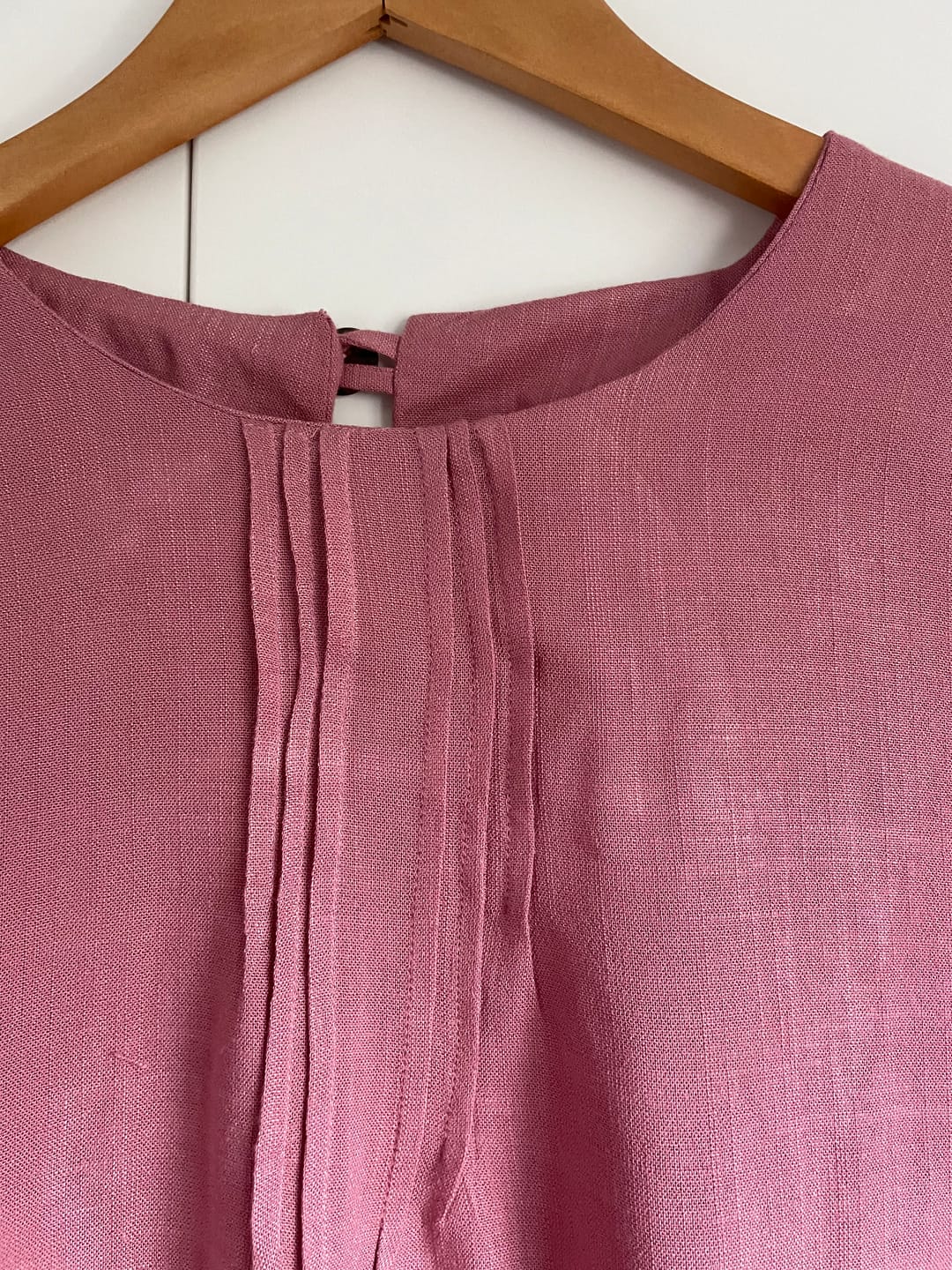 Customer photo review of Plain Linen Look Viscose Fabric