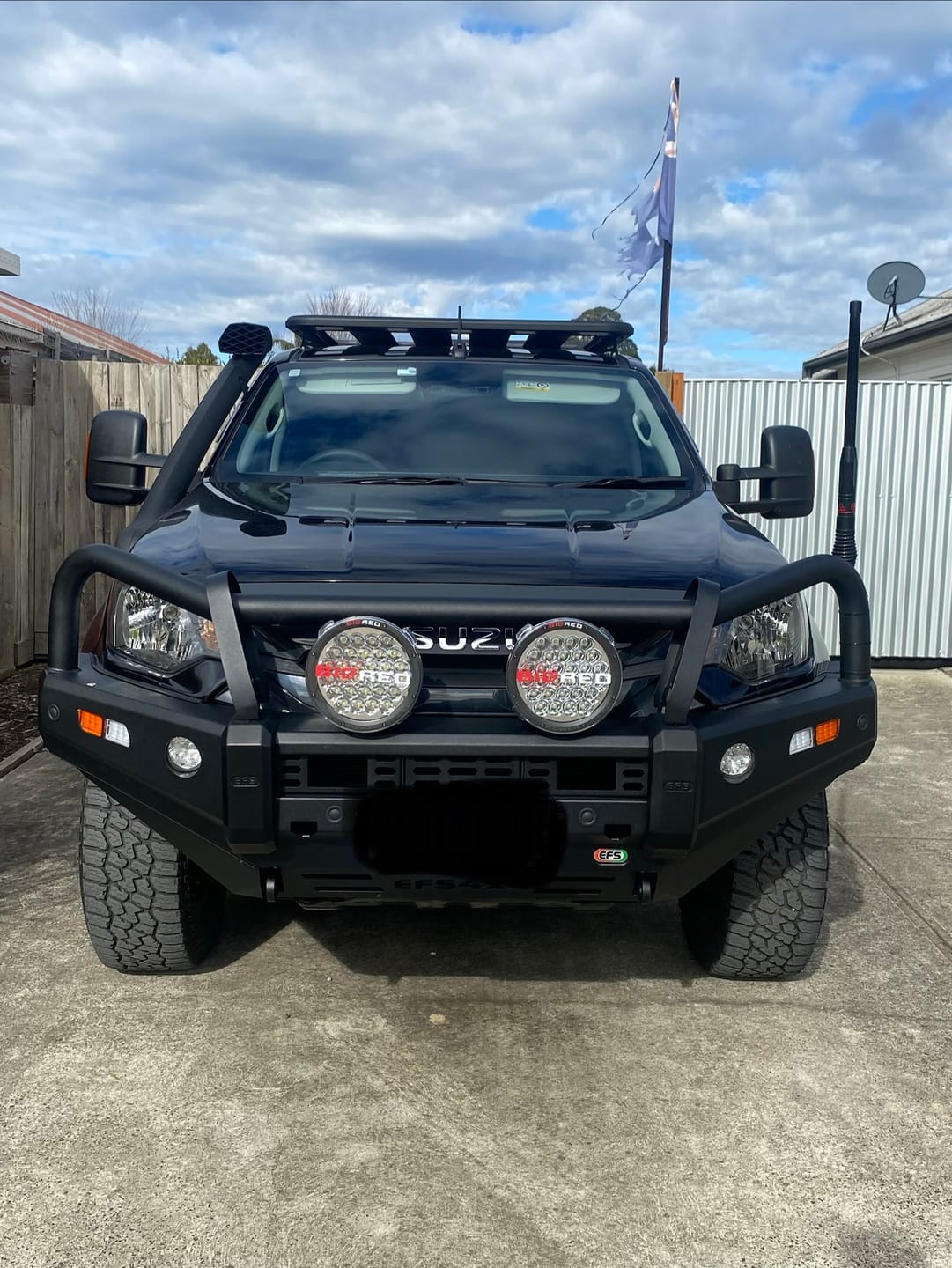 Customer photo review of 9 Inch BRG Driving Light Starter Kit (PAIR W/HARNESS)