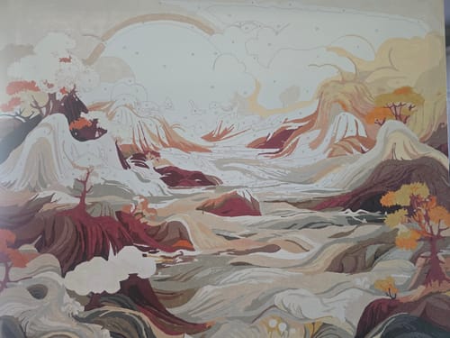 Customer photo review of Abstract Mountain Harmony