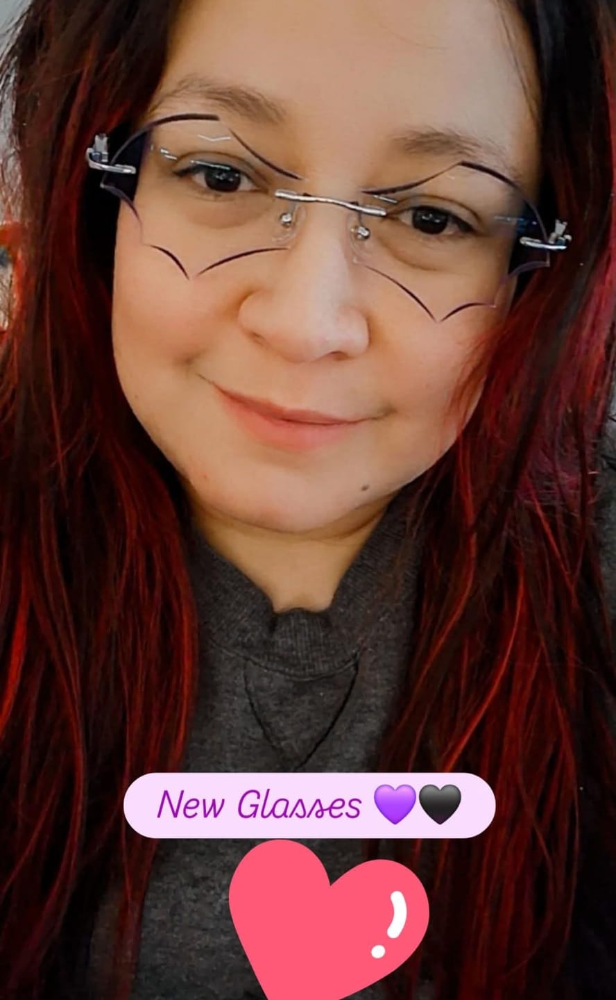 Customer photo review of Batty Eyeglasses