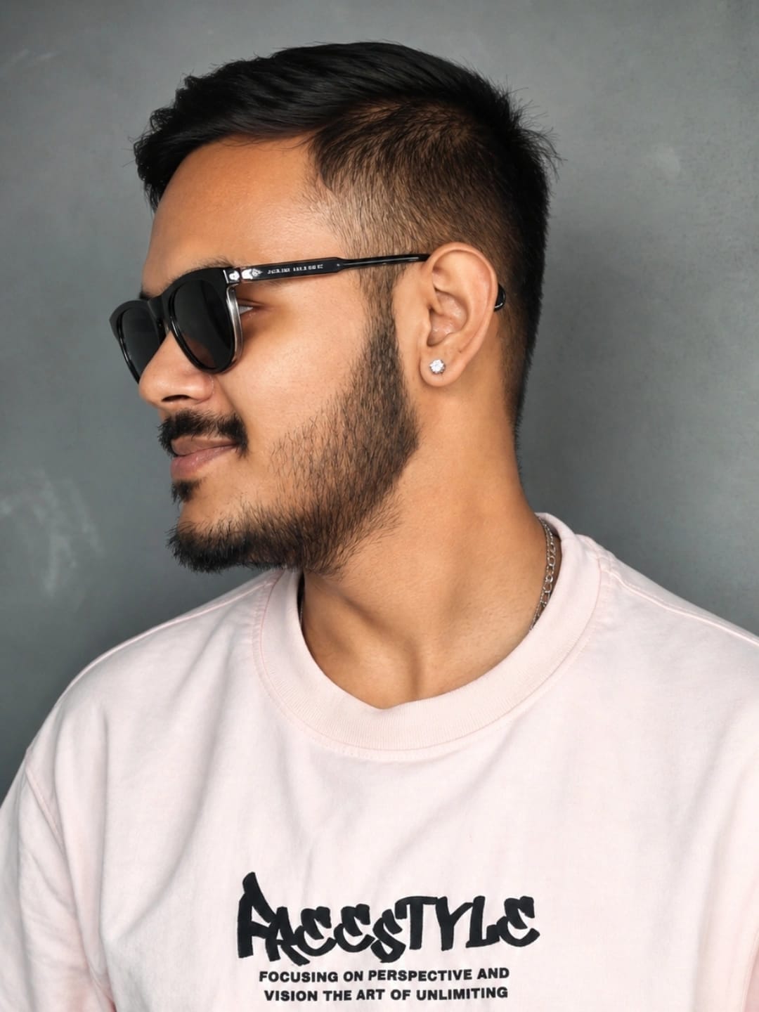Customer photo review of Ear Stud (Magnetic Non-Pierced)