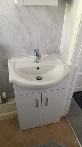 Customer photo review of Nuie Mayford 550mm Floorstanding Basin Vanity Unit - White