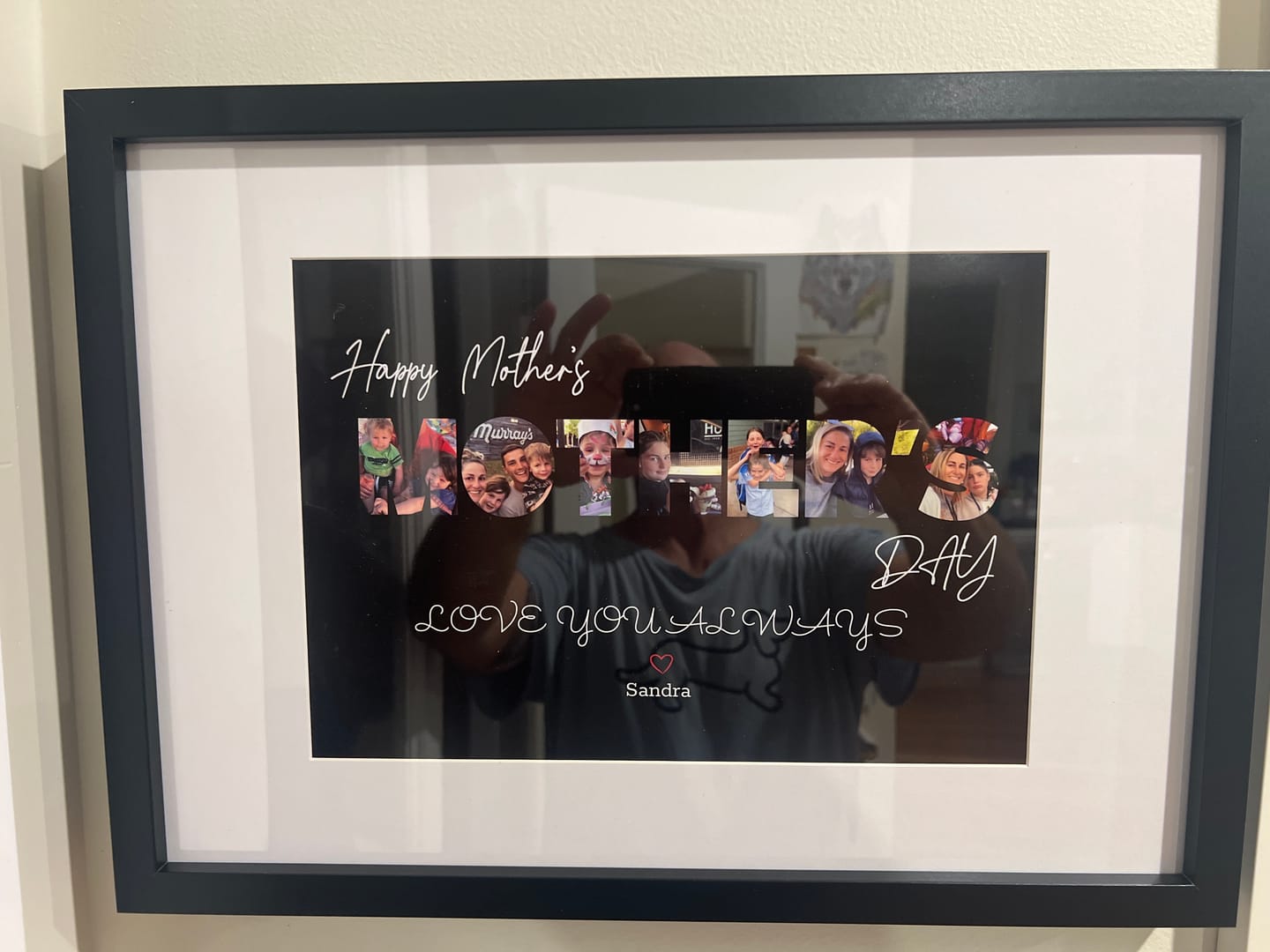Customer photo review of Happy Mother's Day - Personalized Poster