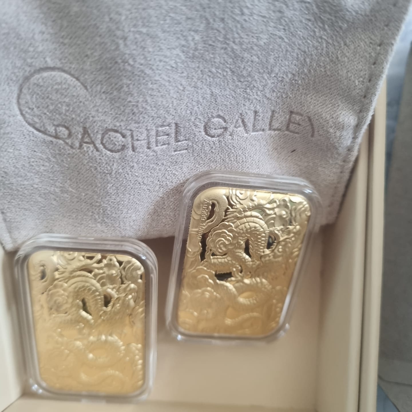 Customer photo review of 24K Yellow Gold (99.99% Gold Purity) Essential Piece Collection