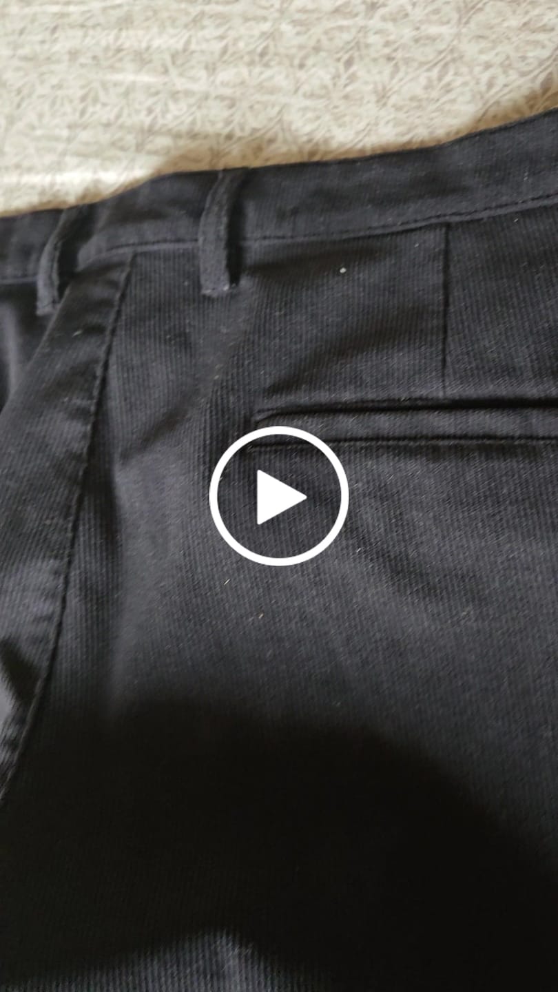 Customer video review of Navy Fine Stripe - Corduroy Pant