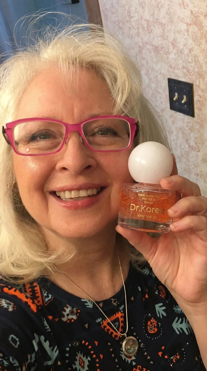 Customer photo review of PDRN & Peptide-8 Glass Skin Serum