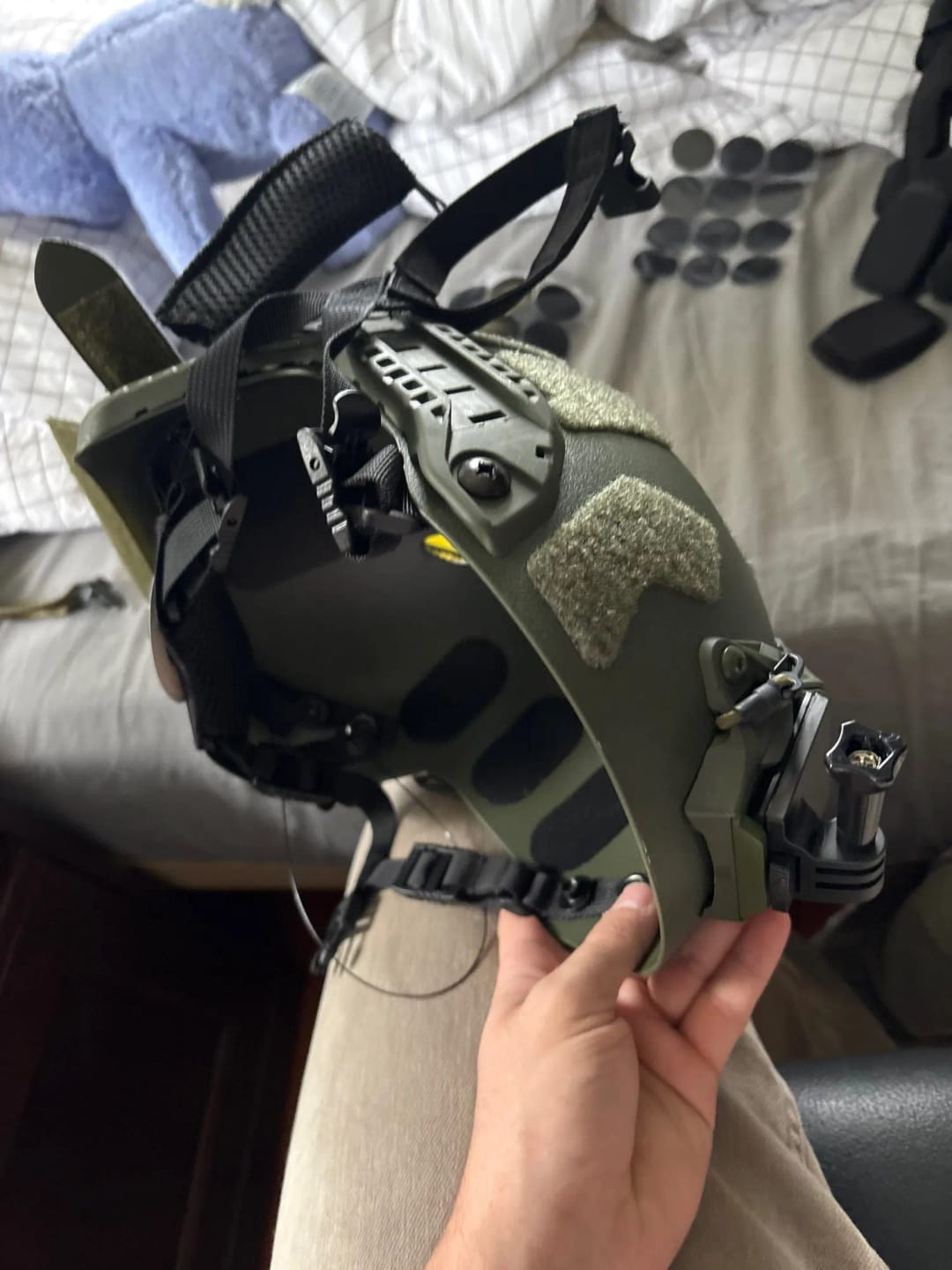 Customer photo review of FAST MH Combat Helmet - Tactical ABS Shell