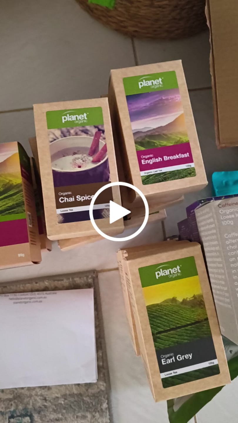 Customer video review of English Breakfast Loose Leaf Tea 125g - Certified Organic