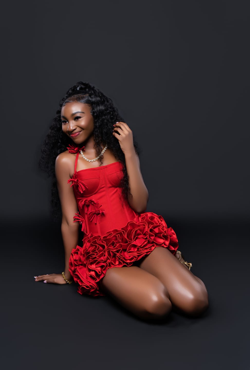 Customer photo review of Neveah Mini Dress