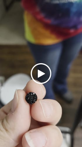 Customer video review of Petite Faux Druzy Earrings - Your Freebie to try Plastic Posts!