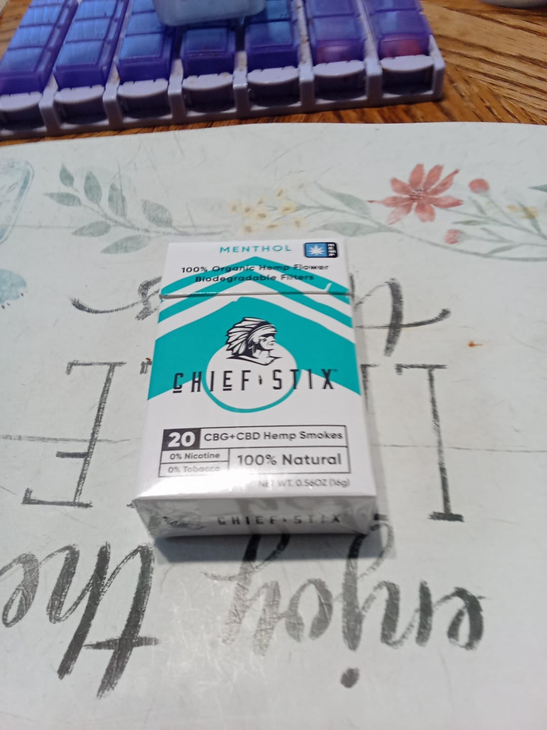 Customer photo review of Chief Stix 20ct CBD + CBG Hemp Smokes
