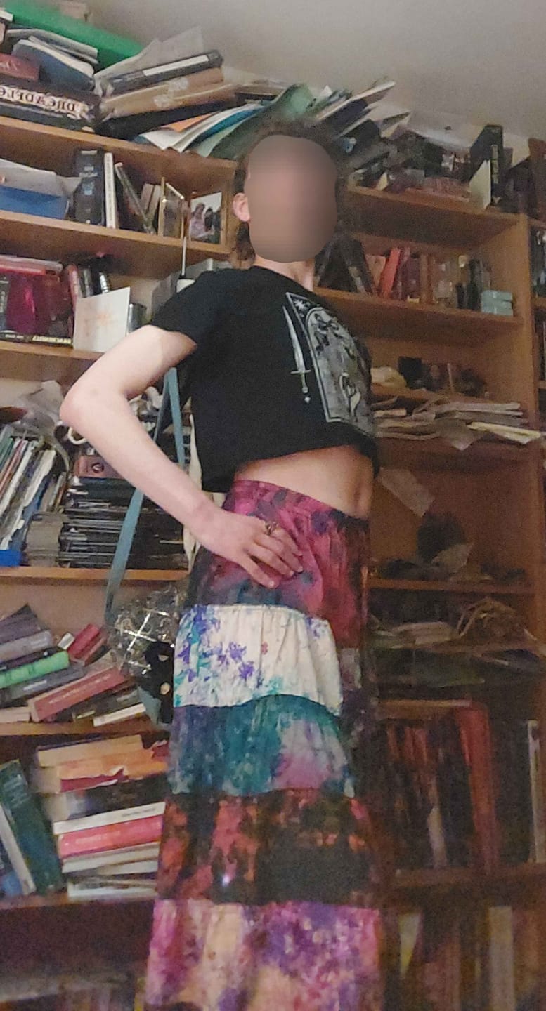 Customer photo review of I Worry, I Weep Crop Tee