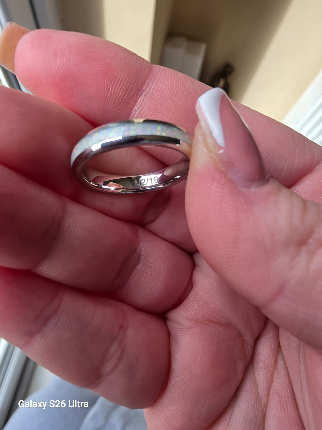 Customer photo review of Engrave Your Ring