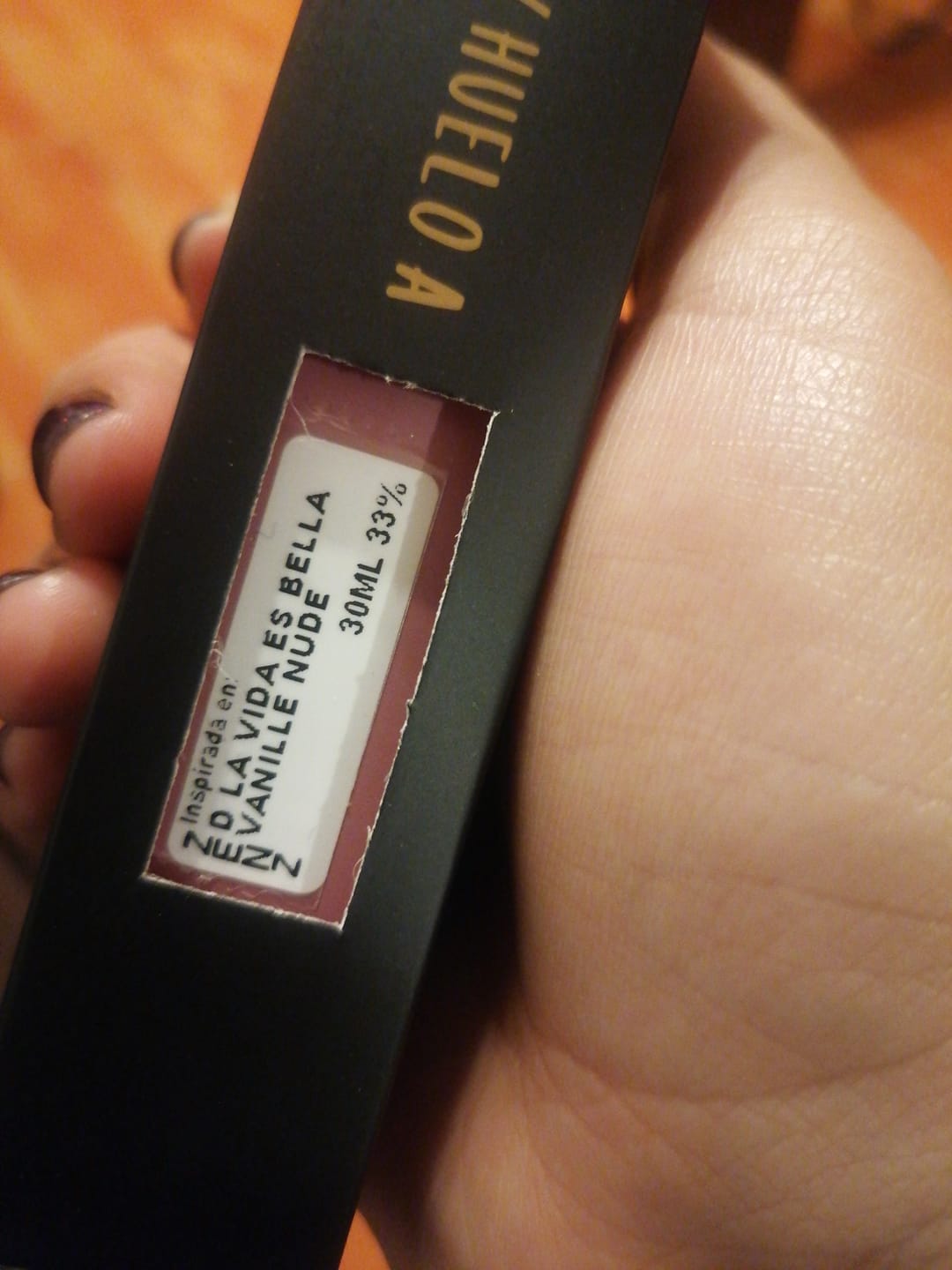 Customer photo review of Perfume Tendencia D LA VIDA ES BELLA VANILLE NUDE I LANCOME