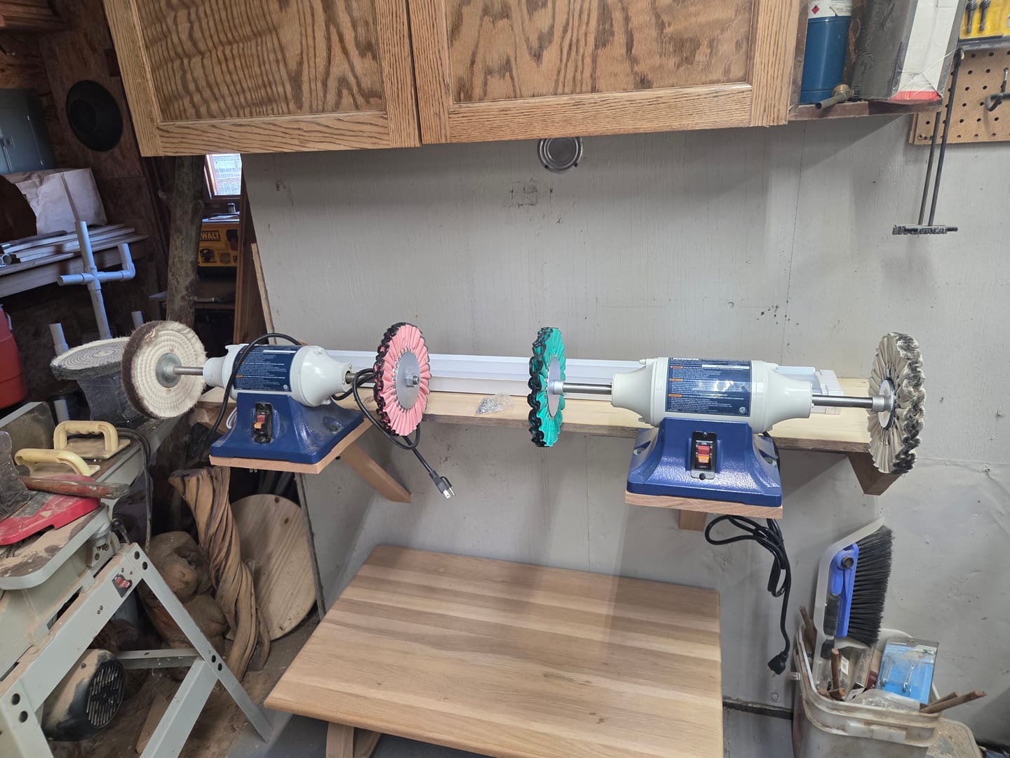 Customer photo review of 8" X 5/8 Arbor Mill Treated Airway Buffing Wheels