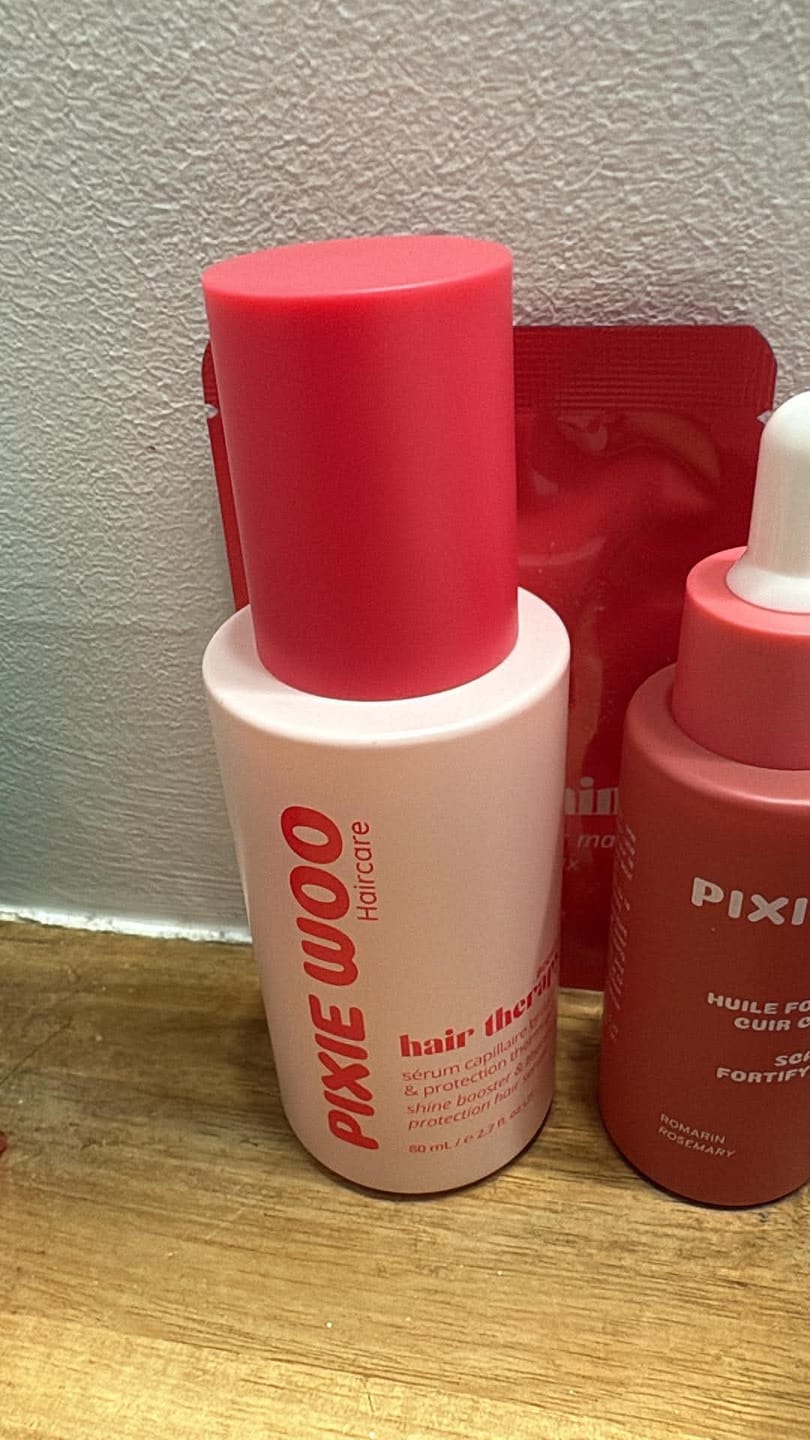 Customer photo review of Thermal hair serum & shine booster - Coco Cherry