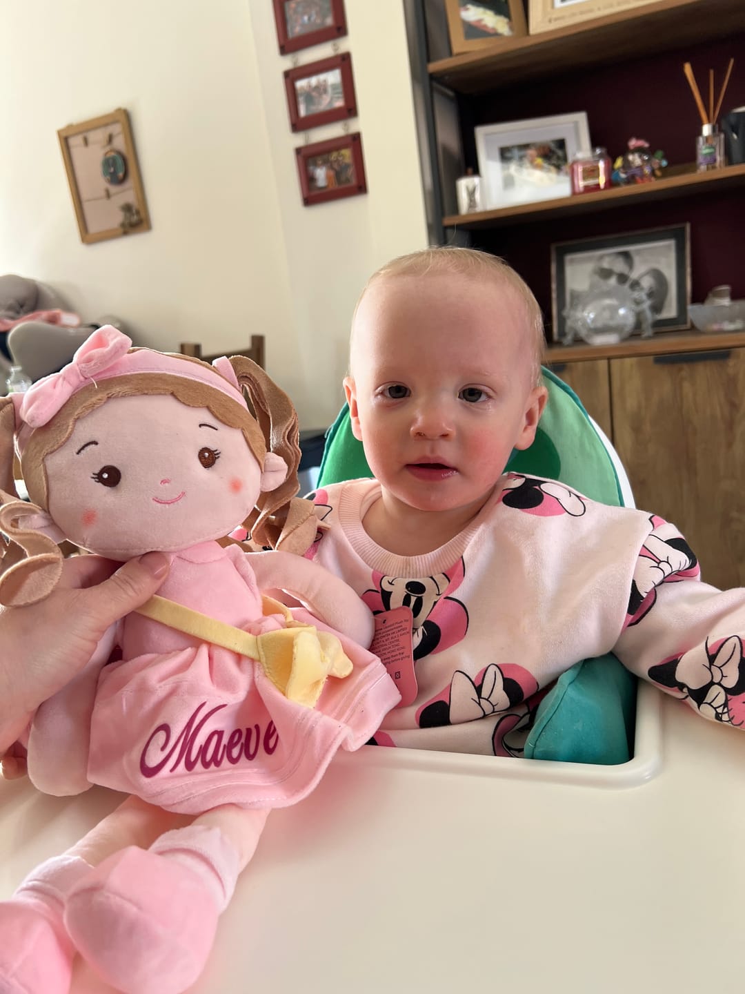 Customer photo review of Leyadoll Soft Plush Personalized Leya Doll, My First Baby Doll