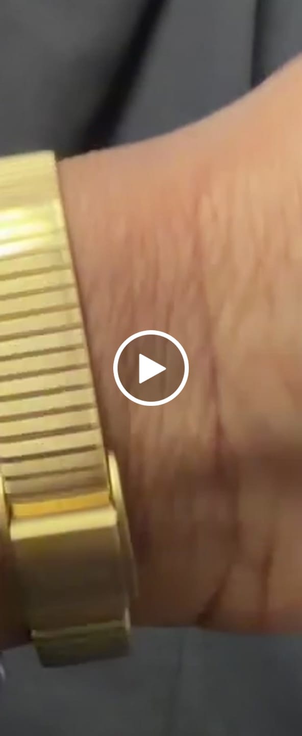 Customer video review of LA CLASSIC MONTRE DORÉ AVEC CHIFFRES ARABES