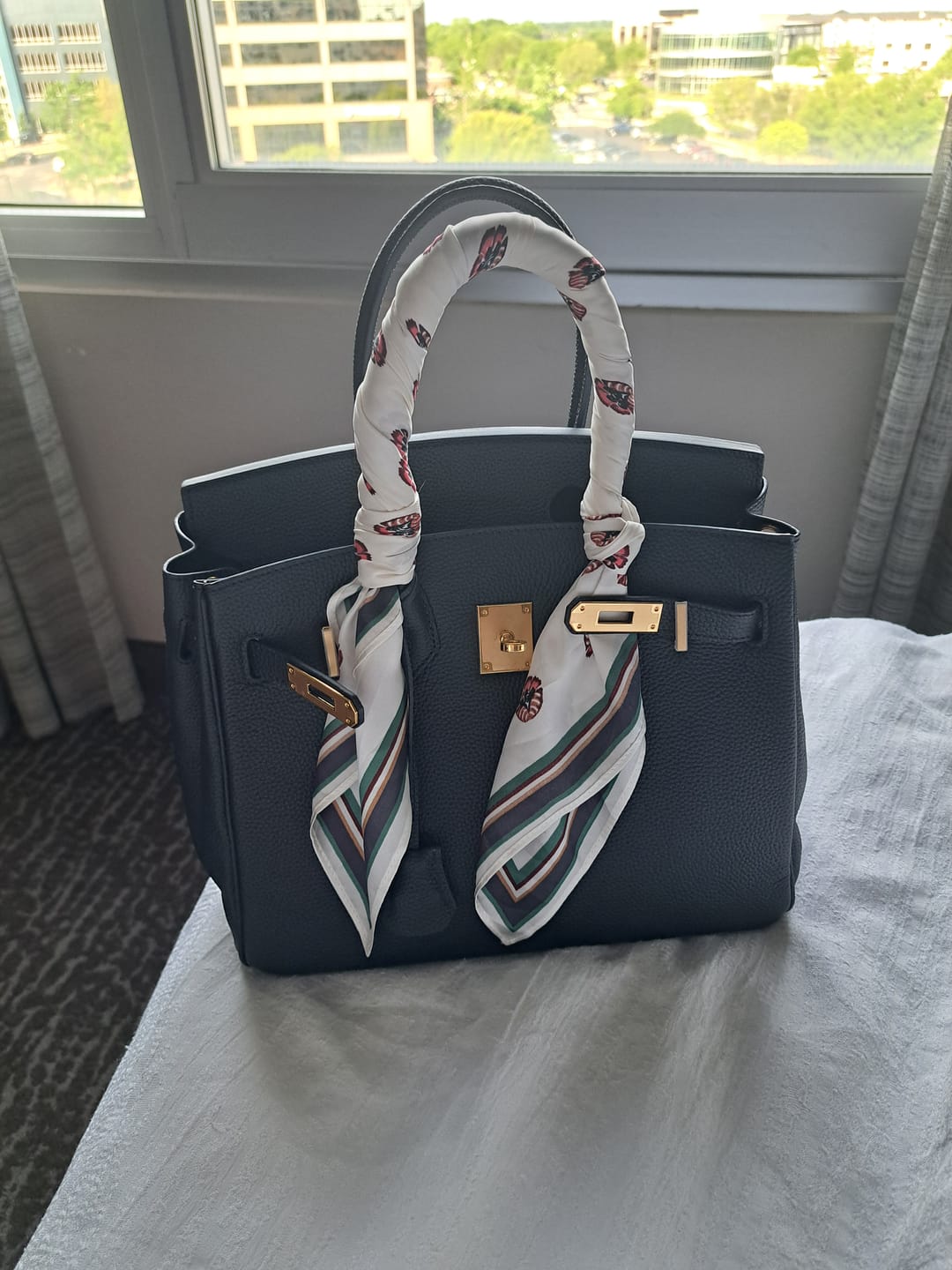 Customer photo review of LALUVA Warkin Bags Genuine Leather