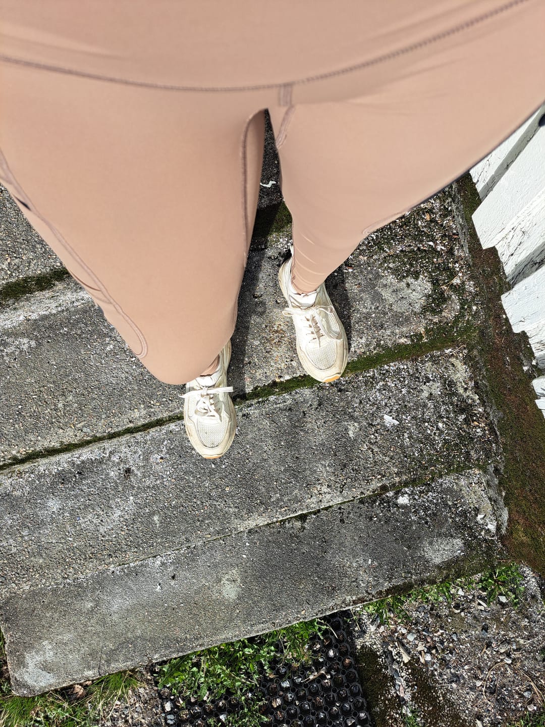 Customer photo review of FeelFree Dog Walker Tights 2.0 I Mocca I Millicent