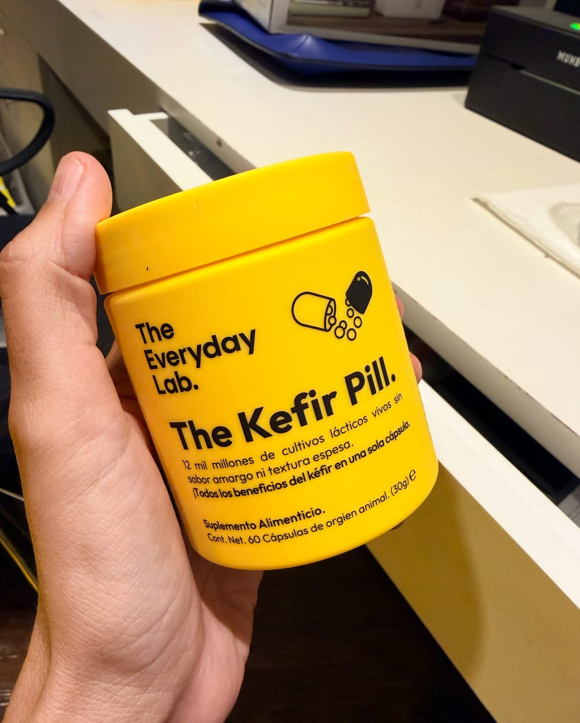 Customer photo review of The Kefir Pill | Probiótico de Kéfir en Cápsulas