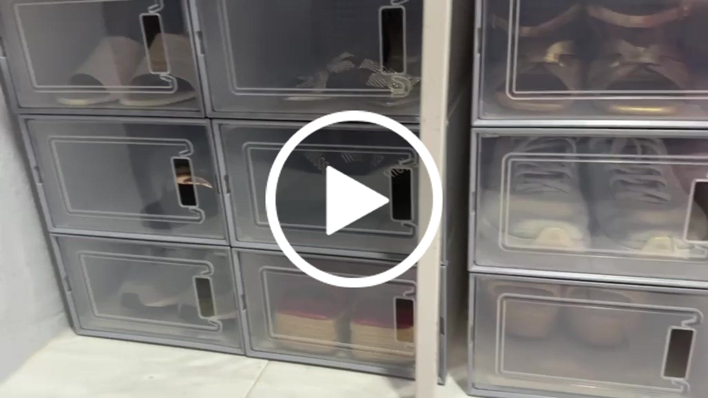 Customer video review of Set de Cajas Apilable para Zapatos