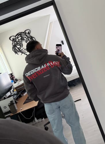 Customer photo review of Oversized Department Zip Hoodie