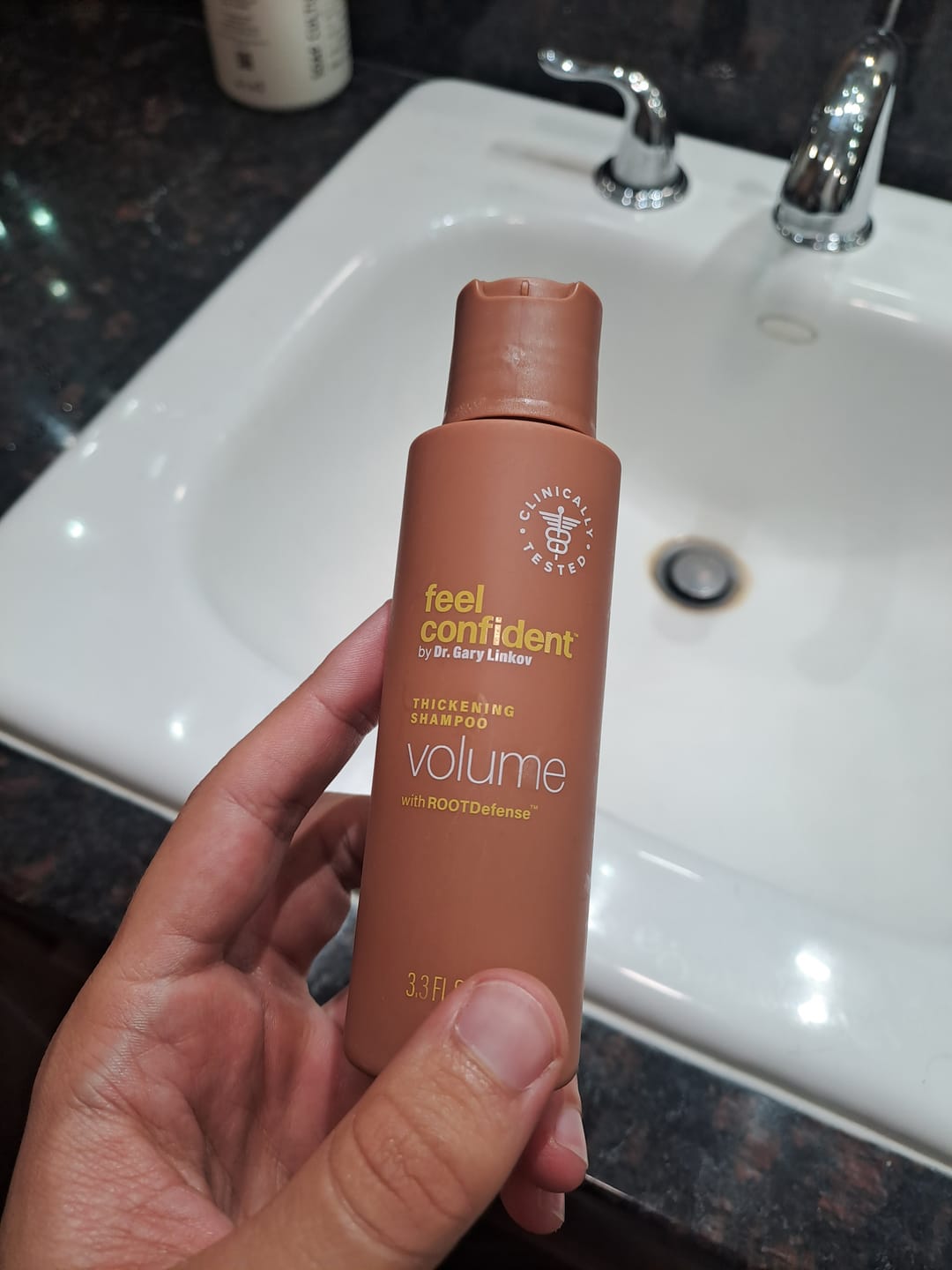 Customer photo review of Thickening Shampoo