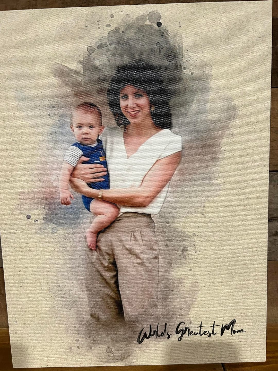Customer photo review of Personalized photo Painting