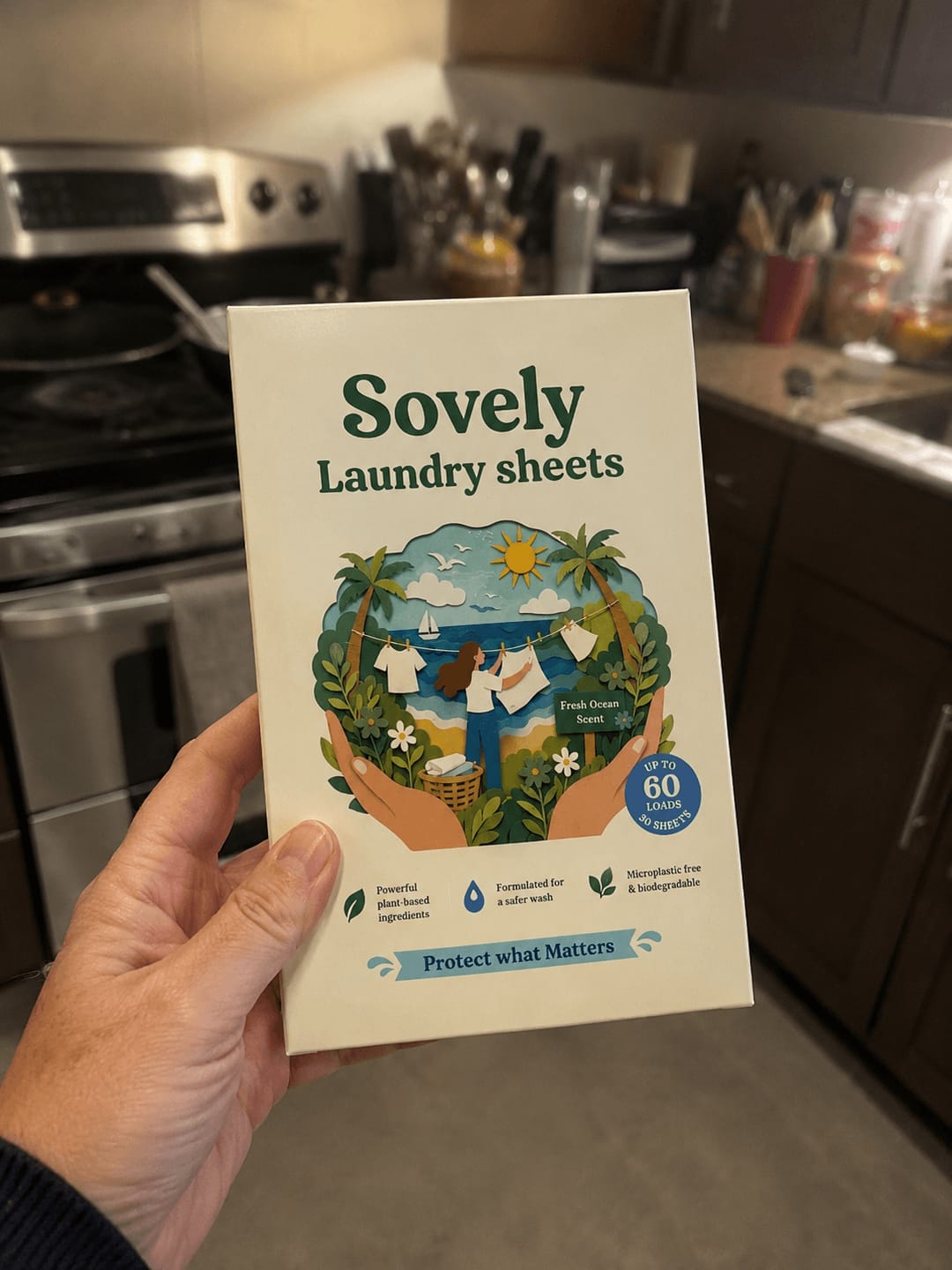 Customer photo review of Eco-Friendly Laundry Sheets