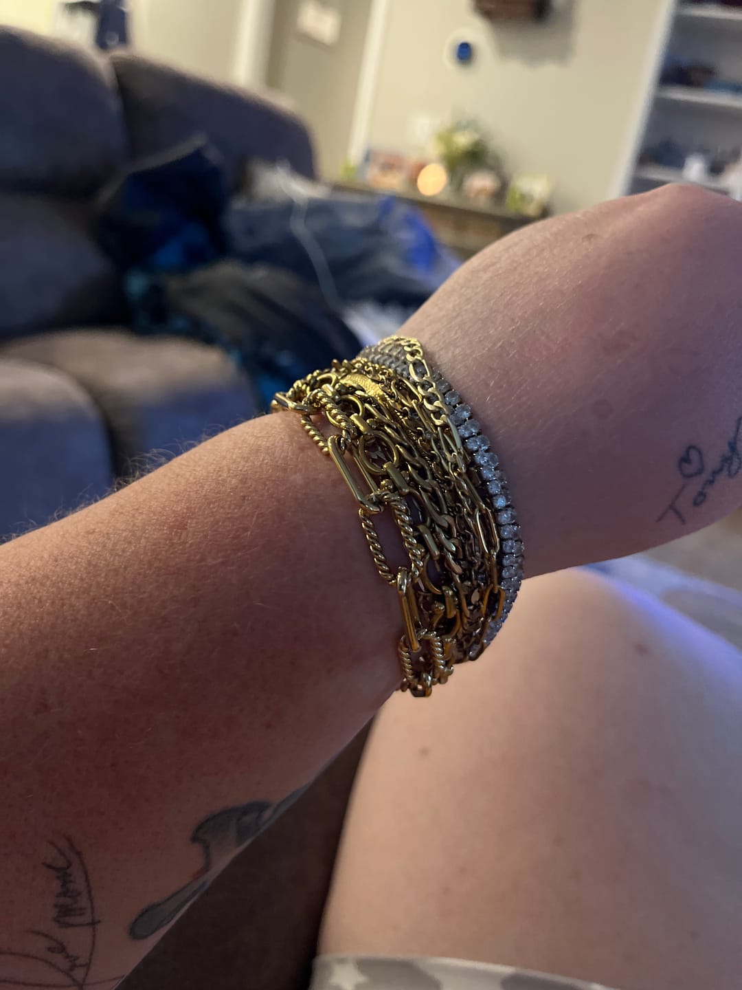 Customer photo review of Statement Rope Paperclip Bracelet