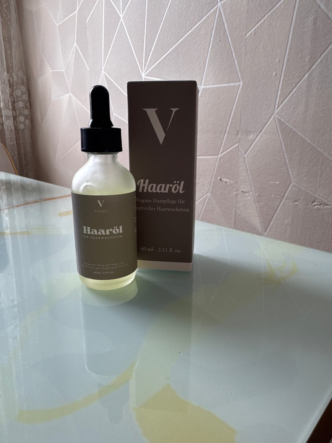 Customer photo review of Veganes Haaröl für schnelles Wachstum