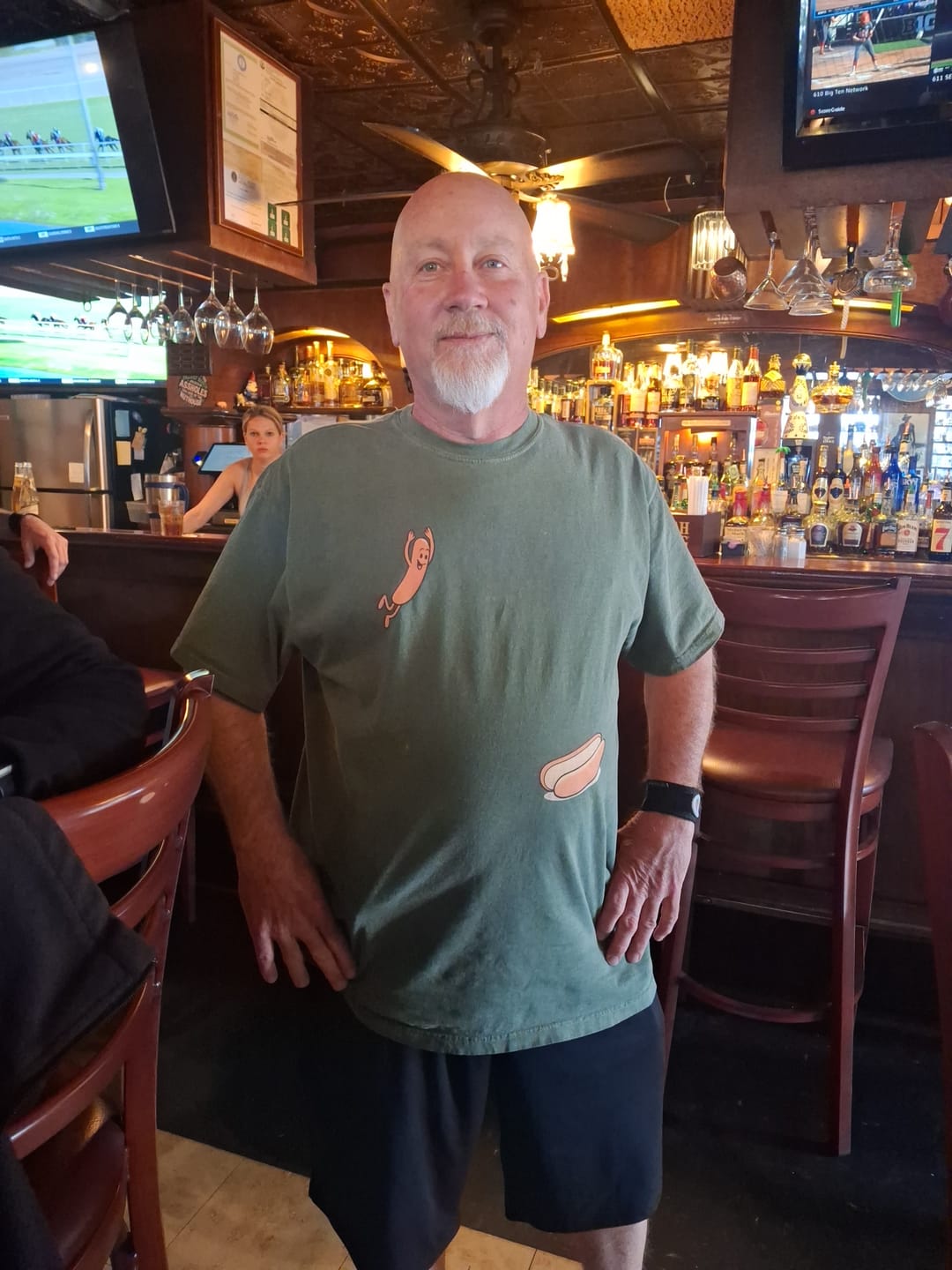 Customer photo review of Hotdog Dive — Premium Tee