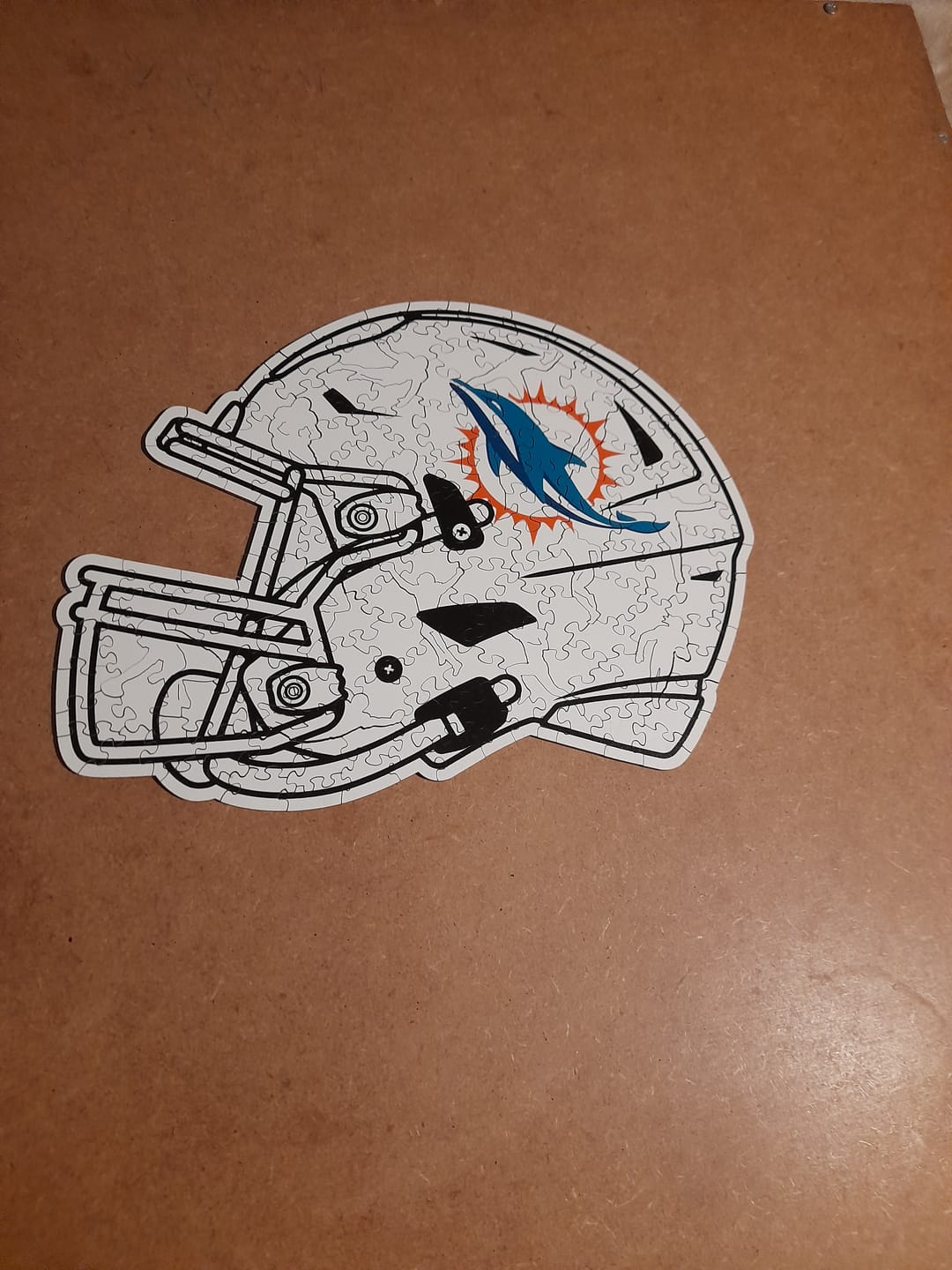 Customer photo review of Miami Dolphins™ Helmet- Wooden Puzzle